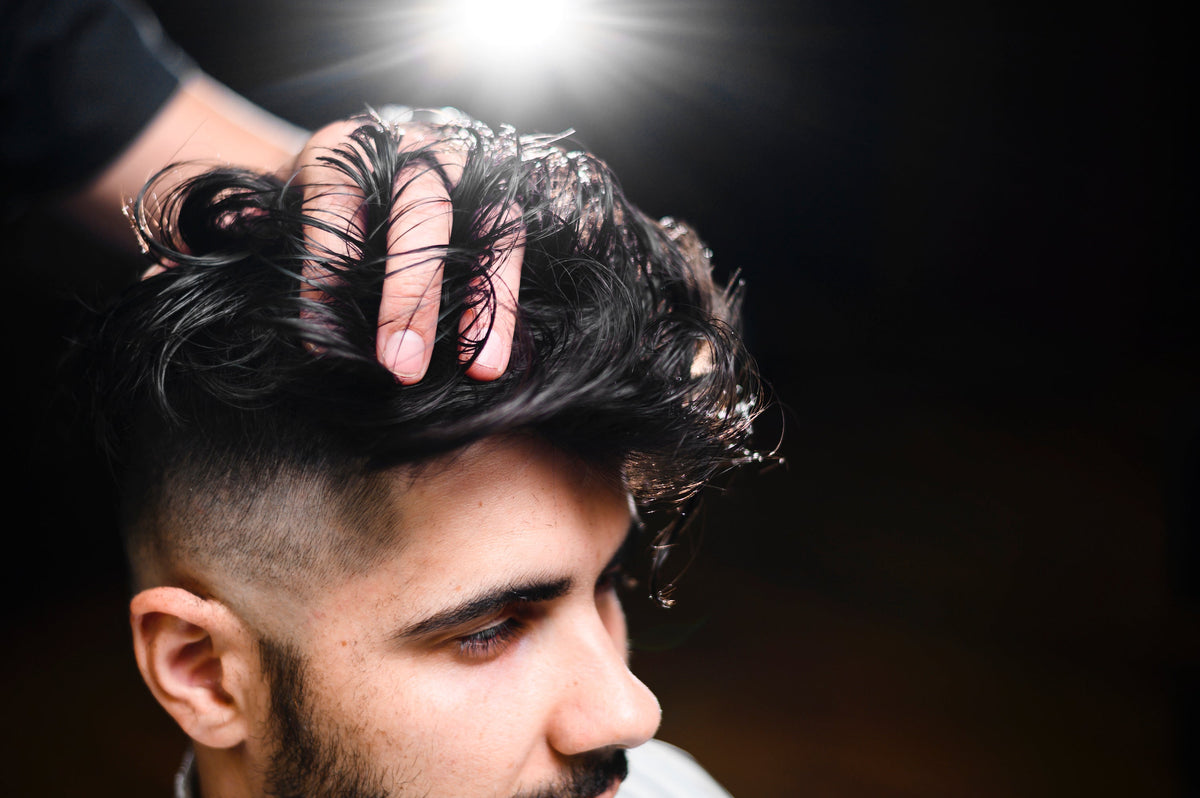 Natural hair system styling result